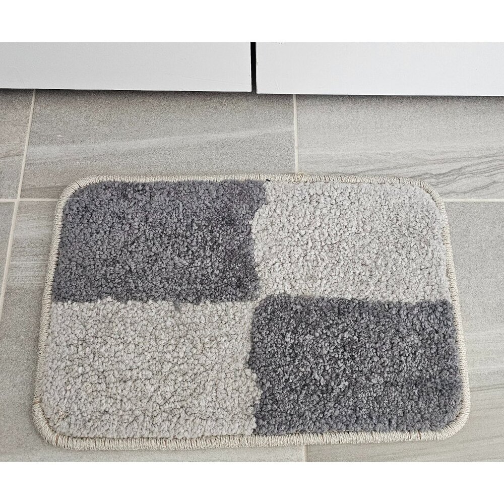 Bathroom Mat- Super Absorbent-Quick Dry Bath Mat- Rubber Backing Anti Slip Mat